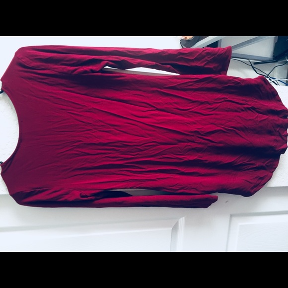 Long sleeve bodycon dress with lace up detail - Picture 2 of 5